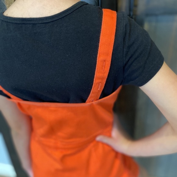 🧡 Orange Denim Dress 🧡 - Picture 3 of 3